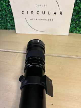 Teleobiettivo JINTU 420-800mm per fotocamera, obiettivo F/8.3-16 manuale, per Canon Nikon, Minolta, Maxxum, Pentax AF, in lega di alluminio, nero