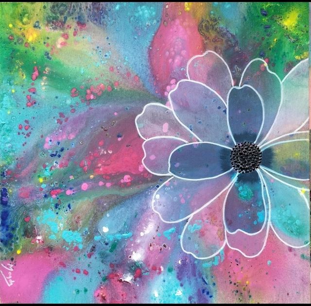 CUADRO EN ACRÍLICOS "VERANO" RESTOS EXPOSICIÓN