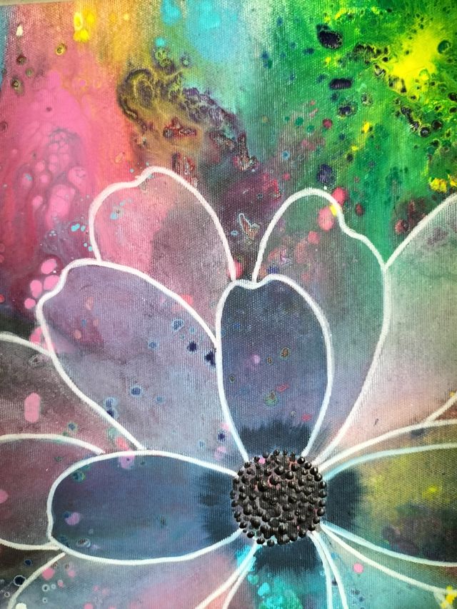 CUADRO EN ACRÍLICOS "VERANO" RESTOS EXPOSICIÓN