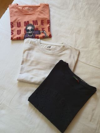 Lote 3 camisetas chico manga corta