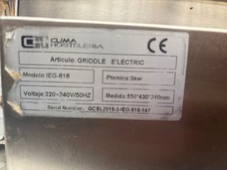 Plancha eléctrica profesional como nueva poco uso