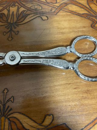 Pinza da Servizio in Metallo Argentato Art Déco