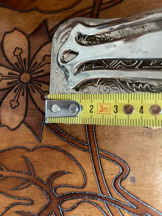 Pinza da Servizio in Metallo Argentato Art Déco