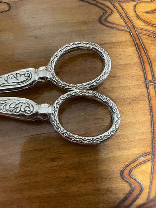 Pinza da Servizio in Metallo Argentato Art Déco