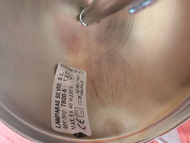 Lámpara techo SILVIOS T600-T 5 luces.