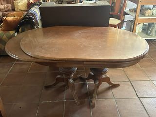 Mesa oval extensible madera