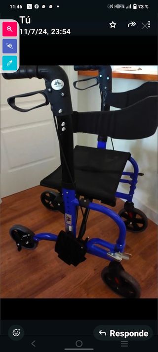 Andador con Asiento Plegable