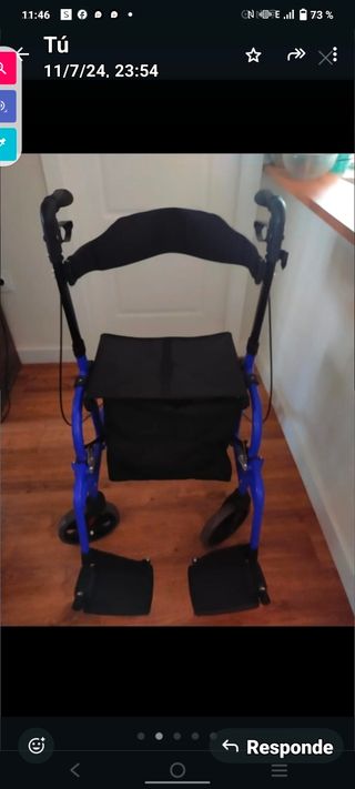 Andador con Asiento Plegable