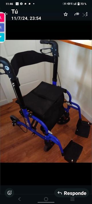 Andador con Asiento Plegable