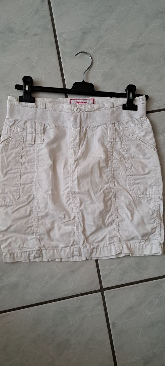Mini gonna bianca Pepe Jeans