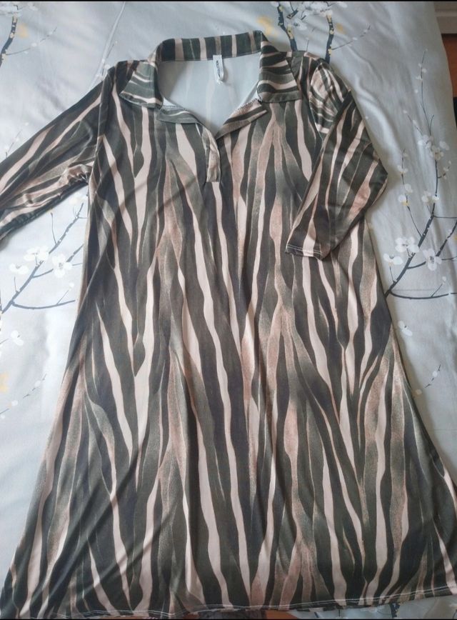 Vestido cebra talla L