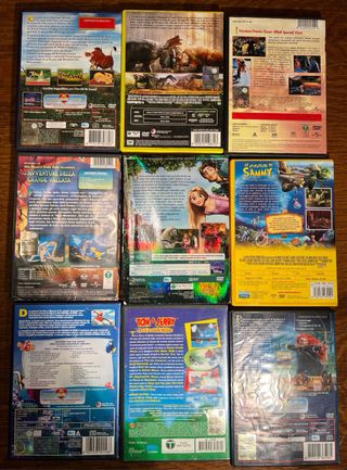 9 DVD cartoni animati: Disney Pixar etc.