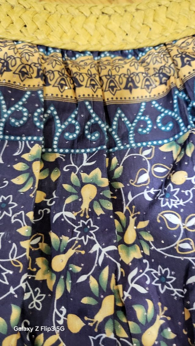 Bolso bandolera - Tejido - Azul verdoso