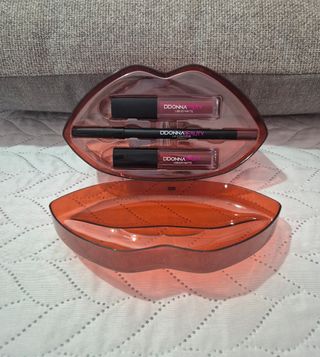 Kit Labios DDONNA BEAUTY - Rojo y Rosa