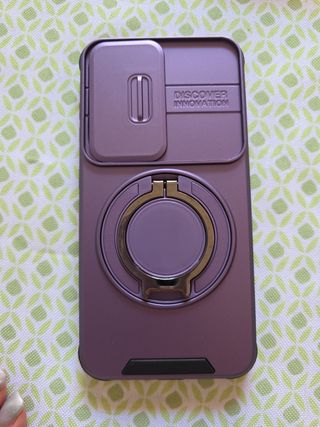 Funda Galaxy S24 morada con anillo