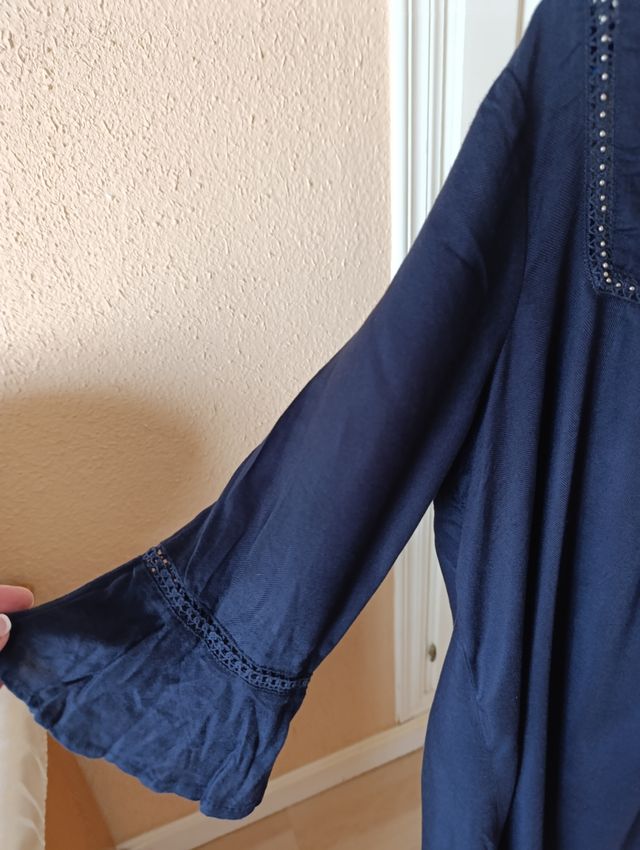 Vestido Milano azul marino mujer