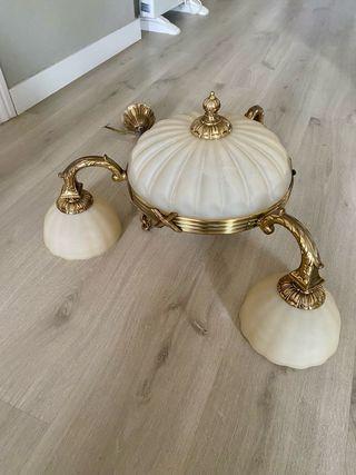 Lampara techo clasica dorada
