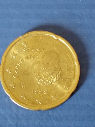 Moneda 20 céntimos España 1999