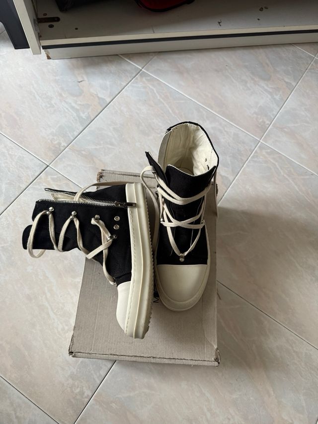 Rick Owens Sneakers - Scarpe Alte Nere