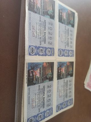 Lotería Nacional: Decimos antiguos