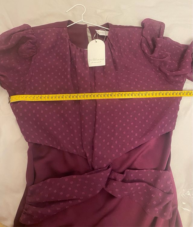 Vestido midi morado - invitada