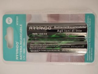Batterie a Litio Ricaricabile 2 Pezzi