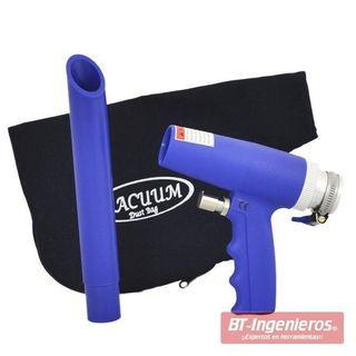 Aspirador soplador neumático de taller.
