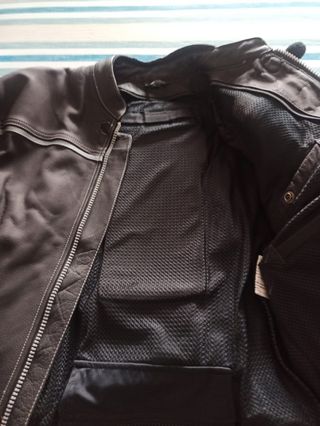 Chaqueta cuero motorista