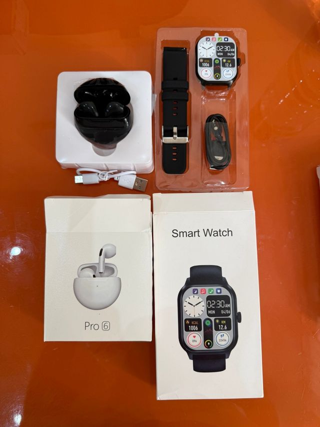 Smartwatch + Auriculares Pro 6