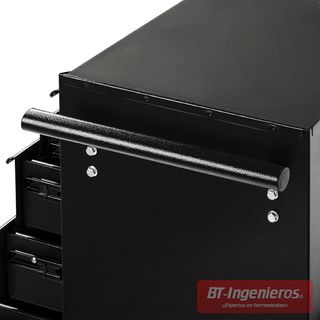 Carro de herramientas para taller con 7 cajones BT - Color negro | 620 x 330 x 880 mm.