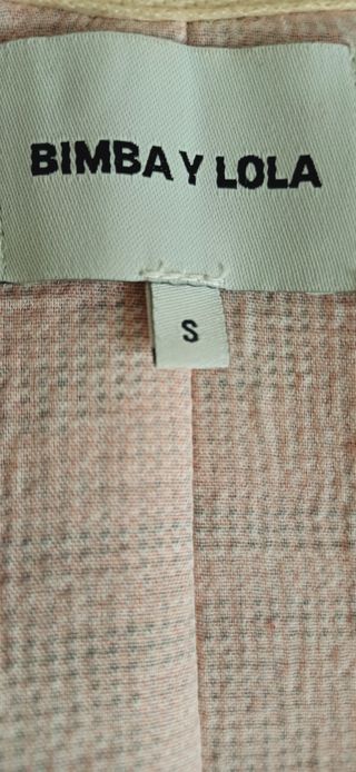 Chaqueta Bimba y Lola-Beige y Rosa