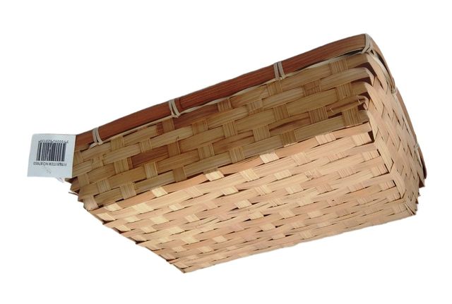 Panera Plana Rectangular Mediana de Mimbre