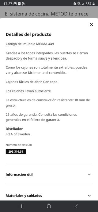 Mueble cocina Ikea Maximera blanco