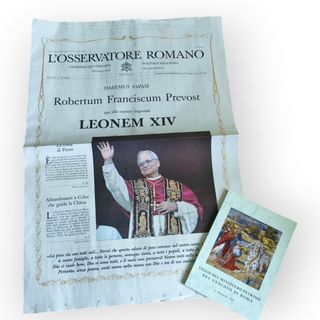 Libretto Messa Papa Leone XIV + L'Osservatore Roma