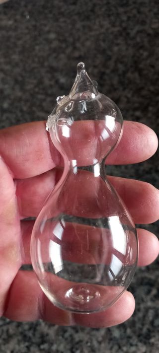 Gatto vetro vintage 10cm