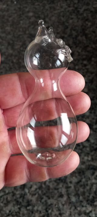 Gatto vetro vintage 10cm