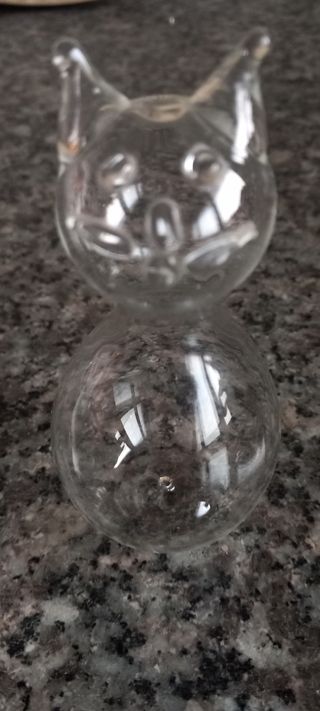 Gatto vetro vintage 10cm