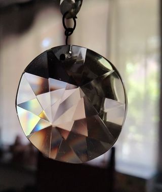 Pendente a prisma in cristallo