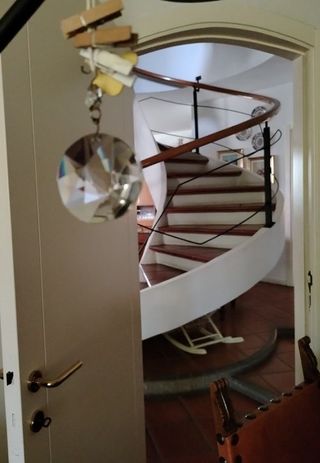 Pendente a prisma in cristallo