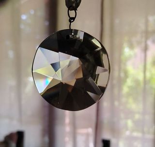 Pendente a prisma in cristallo