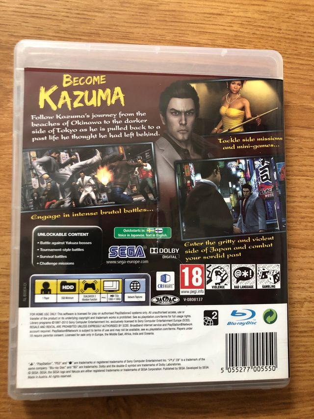 Yakuza 3 - PS3 (PlayStation 3)