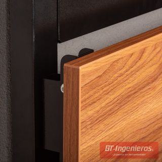 Banco de trabajo plegable con panel perforado y mesa de madera. Piramide®