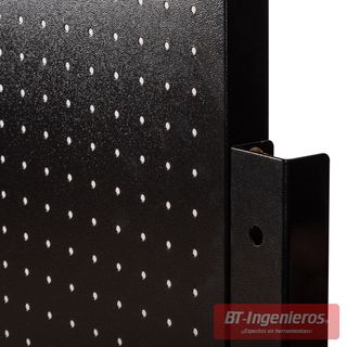 Banco de trabajo plegable con panel perforado y mesa de madera. Piramide®