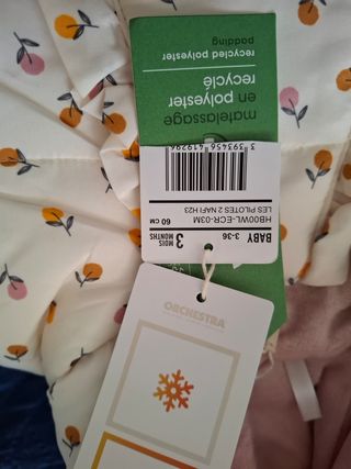 Tutone neonata fiori - ecologico
