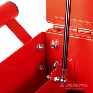 Carro de Herramientas Técnico Piramide CTEC1 – 4 Cajones + Tapa Abatible, Bandeja Lateral y Estante Inferior – Rojo