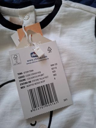 Tutina Chicco bimba 62cm