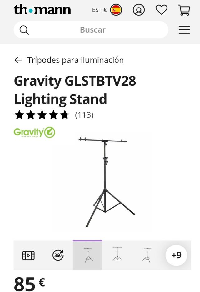 Trípode Gravity LSTBTV28 LIGTHING STAND
