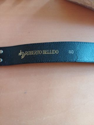 Cinturón ROBERTO BELLIDO negro y dorado