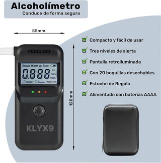 Alcoholímetro NUEVO Portátil Homologado por la DGT