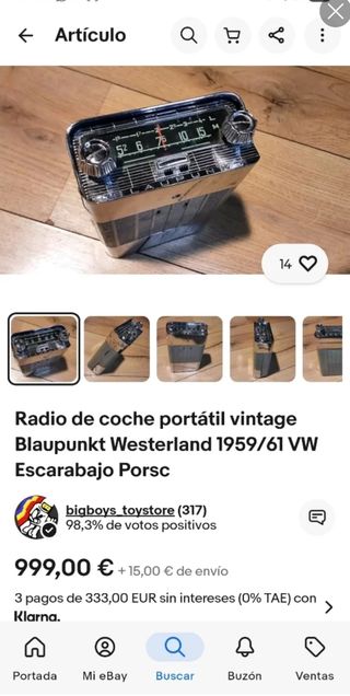 Radio Blaupunkt antigua